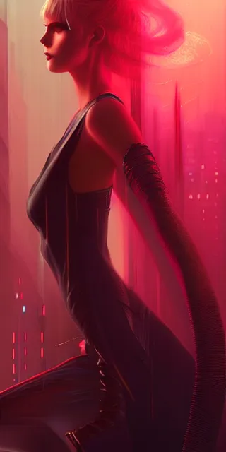 Prompt: blade runner by charlie bowater and anna dittmann and artgerm and clemens ascher, intricate, elegant, beige and black and pink and red and blue mist, highly detailed, dramatic lighting, sharp focus, octane render, trending on artstation, artstationhd, artstationhq, unreal engine, 4 k, 8 k