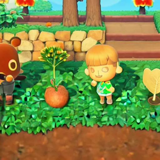 Image similar to a crop of potatoes in animal crossing