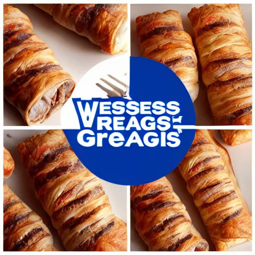 Image similar to ceaseless watcher, turn your gaze upon this wretched greggs sausage roll, horror, photograph