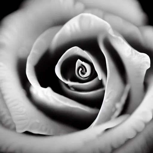 Image similar to award - winning macro of a beautiful black rose made of glowing molten magma