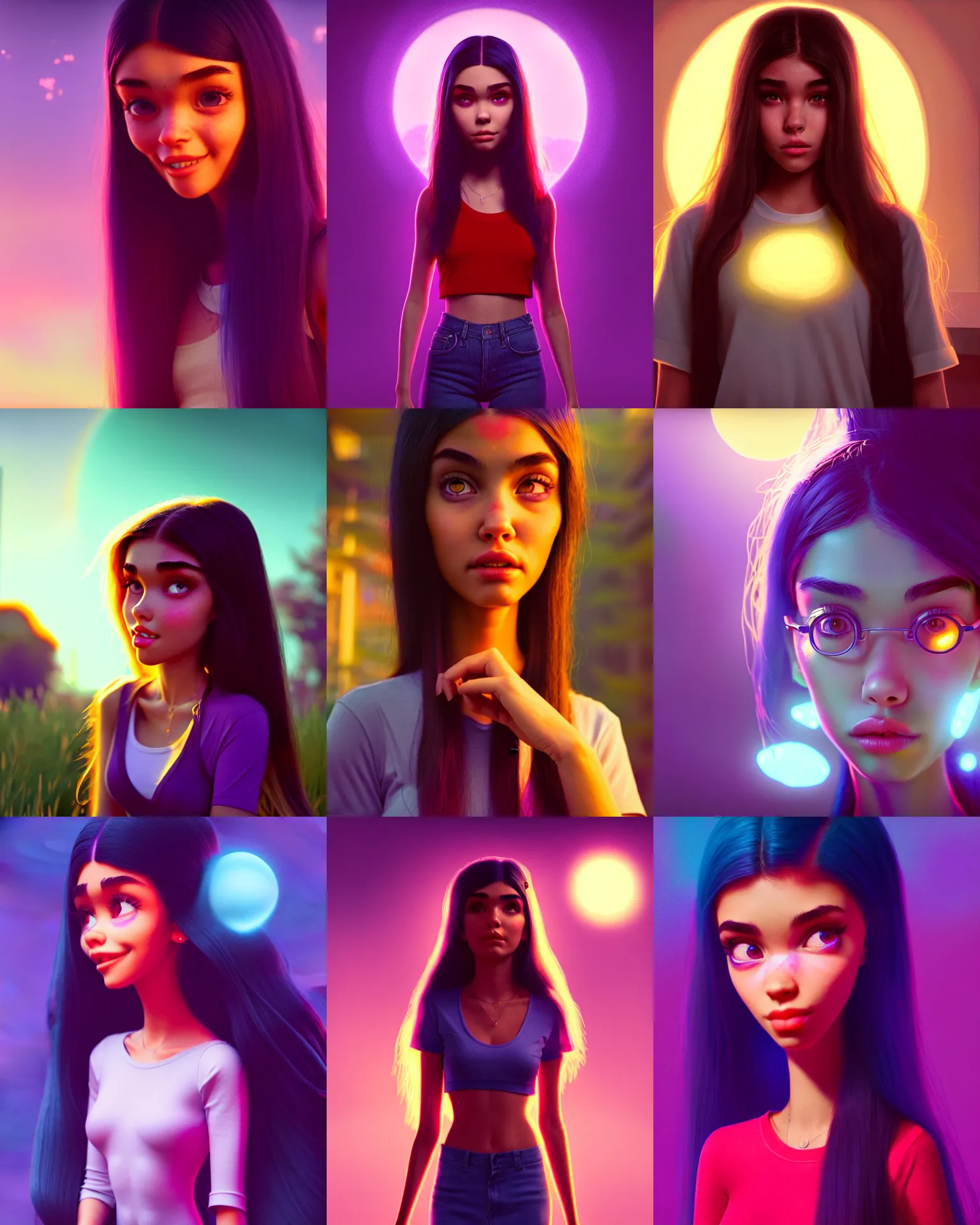 Prompt: a photo of madison beer : : college woman : : as lsd woman by pixar : : by greg rutkowski, wlop, rossdraws, unreal engine, sweaty 4 k, hdr, : :