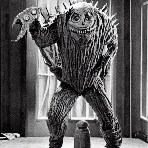 Image similar to monster from Doctor Who, 1970s