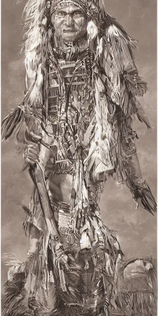 Image similar to of Native American Chief by P Moebius