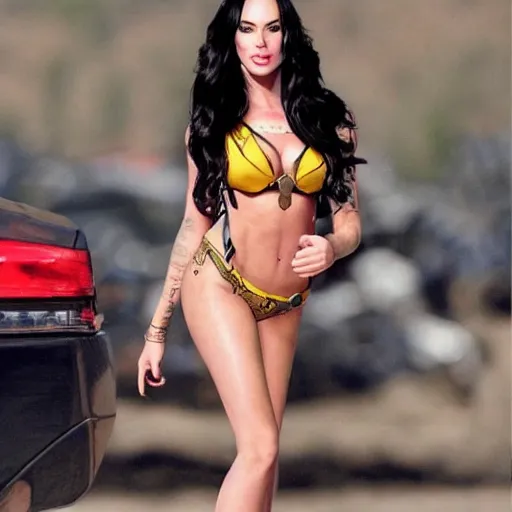 Image similar to megan fox as a transformer