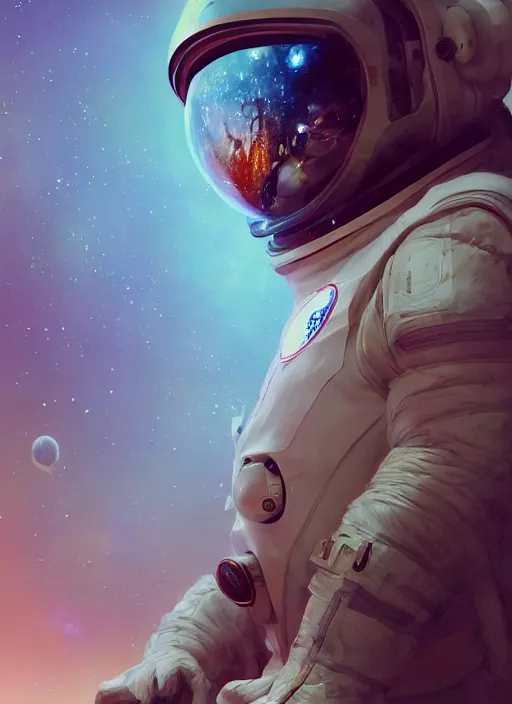 Prompt: a beautiful portrait of elon musk wearing a spacesuit on mars. character design by cory loftis, fenghua zhong, ryohei hase, ismail inceoglu and ruan jia. artstation, volumetric light, detailed, rendered in octane
