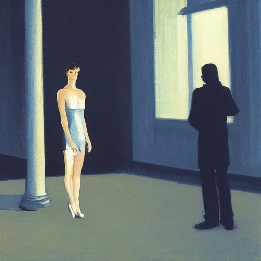 Image similar to Blade Runner by Edward hopper