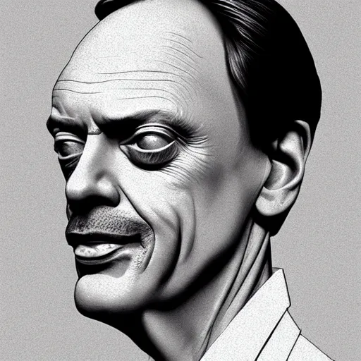 Image similar to Steve buscemi is a spoon, full_body!!, Big kitchen, highly_detailed!!, Highly_detailed_face!!!, artstation, concept art, sharp focus, illustration, art by Leonardo da Vinci and Michelangelo and Botticelli