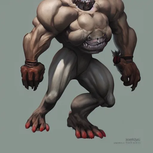 Image similar to Machoke , Greg rutkowski, Trending artstation, cinematográfica, digital Art