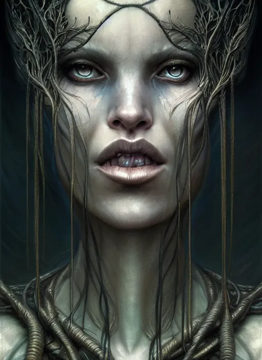 Prompt: closeup portrait shot of a banshee in a scenic dystopian environment, intricate, elegant, highly detailed, centered, digital painting, artstation, concept art, smooth, sharp focus, illustration, artgerm, tomasz alen kopera, peter mohrbacher, donato giancola, joseph christian leyendecker, wlop, boris vallejo