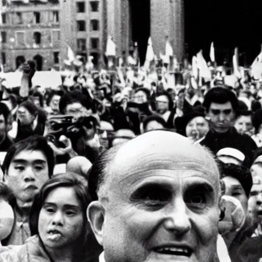 Image similar to Rudy Giuliani tiananmen square 1989