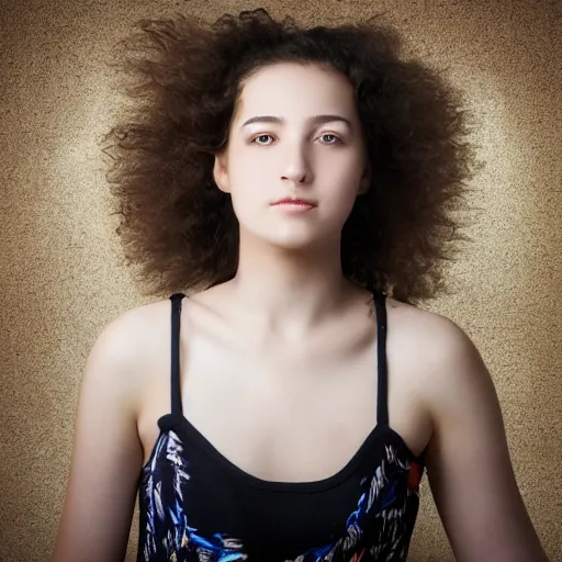 Prompt: amazing portrait photo of a young woman