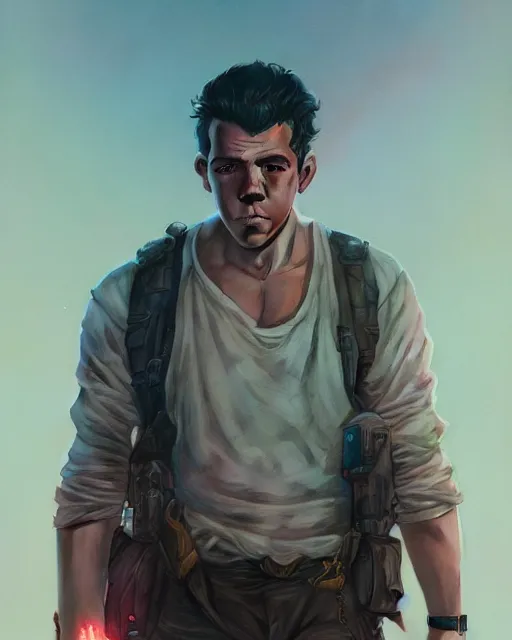 Prompt: highly detailed vfx portrait of a ferocious actor mario casas, stephen bliss, unreal engine, greg rutkowski, loish, rhads, beeple, makoto shinkai and lois van baarle, ilya kuvshinov, rossdraws, tom bagshaw, alphonse mucha, global illumination, detailed and intricate environment