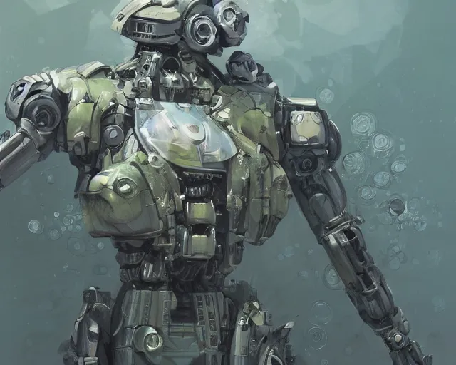 Prompt: waterlily mobile combat suit floral robot, biomechanical, waterlily mecha nymphaea, detailed illustration, concept art, smooth, sharp focus, art by john collier, albert aublet, krenz cushart, artem demura, syd mead, beeple, cyril rolando