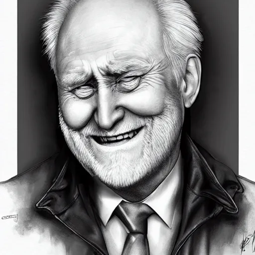 Prompt: Hide the pain harold, by artgerm