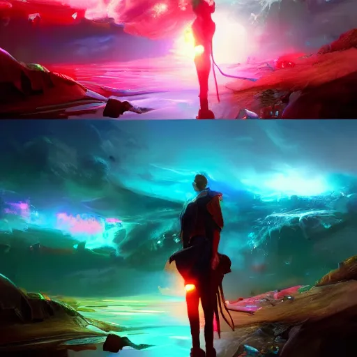 Prompt: electronic painting process, beautiful colors, concept art, digital illustration, optimism, trending on artstation, artgerm, epic composition, masterpiece highly detailed, advanced technique