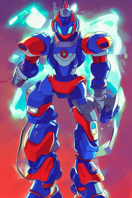 Image similar to megaman x zero rockman 2 0 2 2 switch game boss robot ninja mask helmet legacy collection fanart artsation, art gta 5 comics, behance hd by jesper ejsing, by rhads, makoto shinkai and lois van baarle, ilya kuvshinov, rossdraws global illumination ray tracing