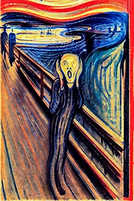 Image similar to “The Scream by Edvard Munch”