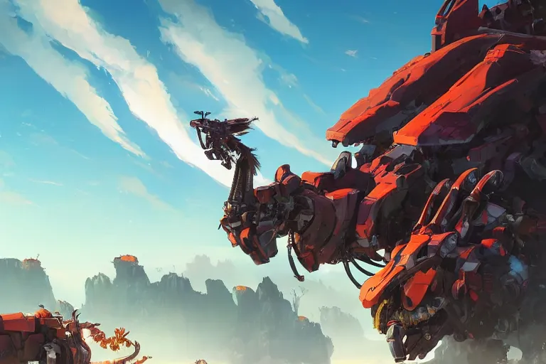 Image similar to sunwing machine mecha animal beast robot of horizon forbidden west horizon zero dawn bioluminiscence, behance hd by jesper ejsing, by rhads, makoto shinkai and lois van baarle, ilya kuvshinov, rossdraws global illumination