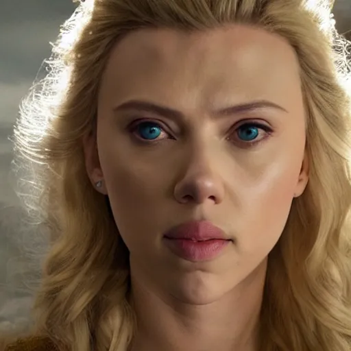 Image similar to scarlett johansson as galadriel