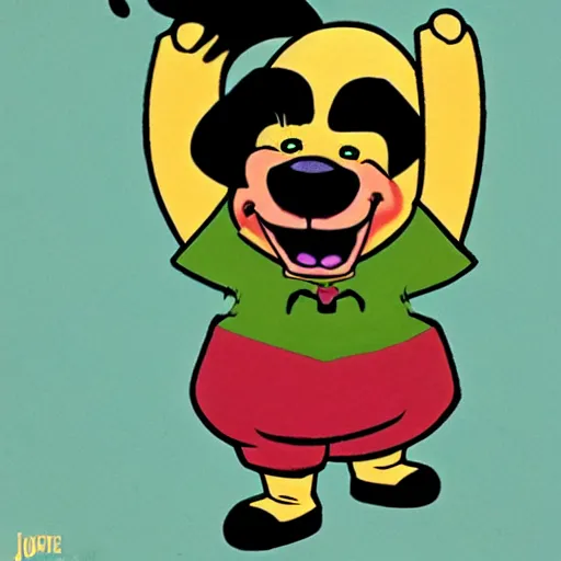 Image similar to winnie the poo as the joker