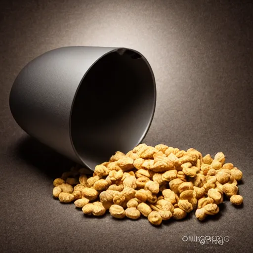 Image similar to a professional photo of a new package for Banana Slug Cereal, studio lighting, 85 mm lens,