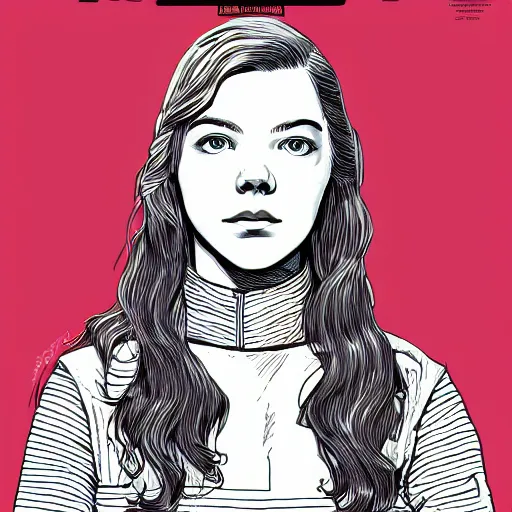 Image similar to portrait of anya taylor - joy, by laurie greasley and james stokoe, 4 k, 8 k