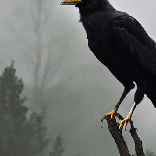 Prompt: a giant crow