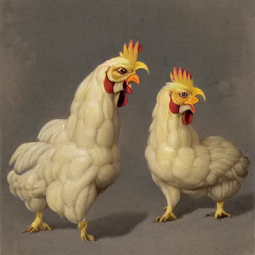 Image similar to cerberus as a chicken