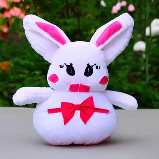 Image similar to cute fumo plush of a chibi bunnygirl