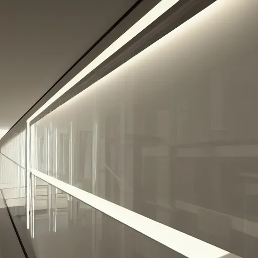 Image similar to translucent walls, raytracing, 5 5 mm