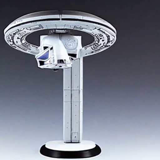 Prompt: star trek enterprise figurine, highly - detailed, made of diamond