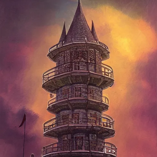 Image similar to a wizard's tower