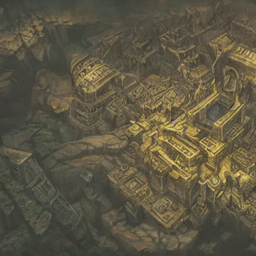 Image similar to rpg map printed on paper seen from above, fantasy game, highly detailed, illustration, fantasy art, in the style of greg rutkowski, epic, fantasy, intricate, hyper detailed, artstation, concept art, smooth, sharp focus, ray tracing