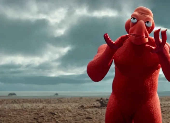 Image similar to film still of zoidberg in the new scifi movie, 4 k