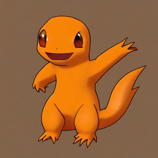 Prompt: charmander digital art