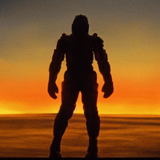 Prompt: movie still of cyborg god sun, cinematic composition, cinematic light, criterion collection, by edgar wright