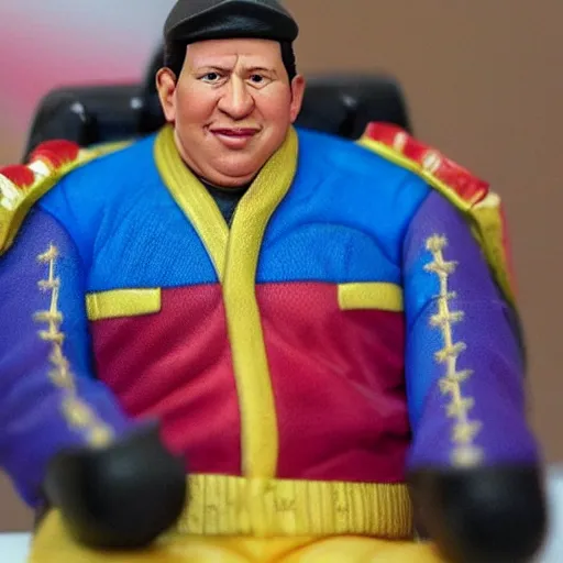 Image similar to hugo chavez action figure. realistic. photo. photorealistic. detailed. high quality. high resolution. lossless quality. lossless. 8 k. hdr. 4 k. 8 k resolution. 1 6 k resolution