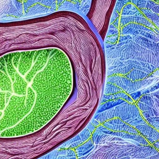 Image similar to detailed realistic illustration of a neuromuscular junction