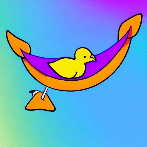 Image similar to cute digital illustration of a dodo bird surfing. super cute. tropical. colorful.