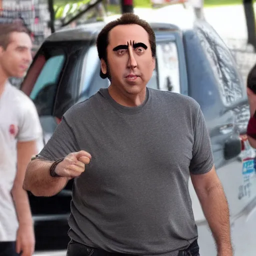 Image similar to The child of Jerry Seinfeld and Nic Cage