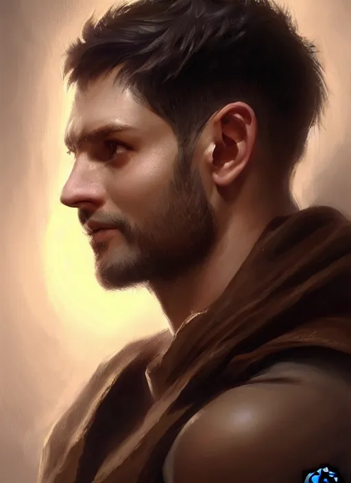 Image similar to a _ fantasy _ style _ portrait _ painting _ of light brown argentinian male short black hair defined chiseled facial features face big ears, rpg dnd oil _ painting _ unreal _ 5 _ daz. _ rpg _ portrait _ extremely _ detailed _ artgerm _ greg _ rutkowski _ greg