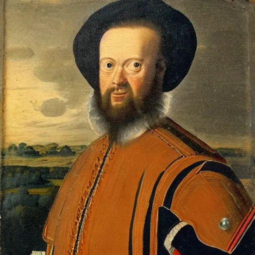 Prompt: a 17th century painting of Willem van Oranje