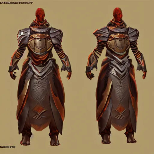 Prompt: morrowind concept art armor render ultra unreal engine 5
