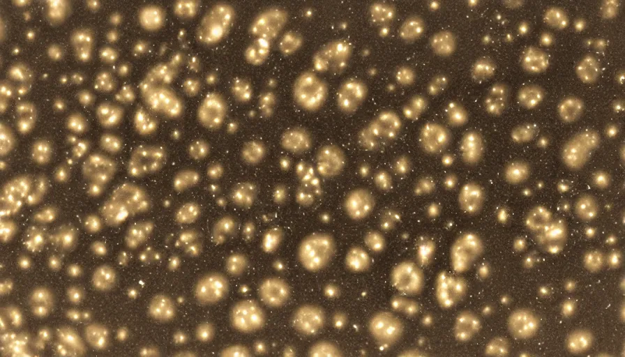 Image similar to light brown bacterial colonies with defined edges growing on mueller-hinton agar culture medium in a petri dish