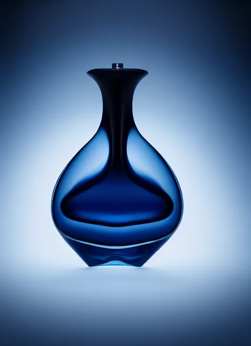 Image similar to perfume bottle standing in the center of an enchanted smokey cloud in the dark blue water, blurred background contoured smooth fair walls, up close shot, sharp focus, global illumination, radiant light, zaha hadid, irakli nadar, octane highly render, 4 k, ultra hd,