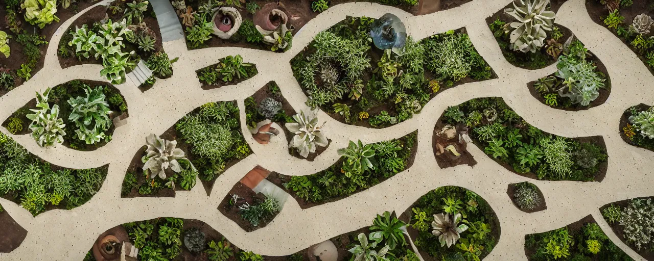 Prompt: aerial view of desert terraformation project, venus project, with snail-shaped biomimetic architecture, mini stepped amphitheatre, mini lake, vertical vegetable gardens, robotic drones, XF IQ4, 150MP, 50mm, F1.4, ISO 200, 1/160s, natural light