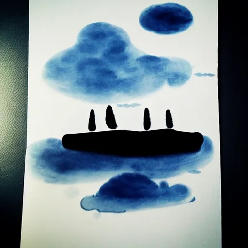 Image similar to zen clouds ink