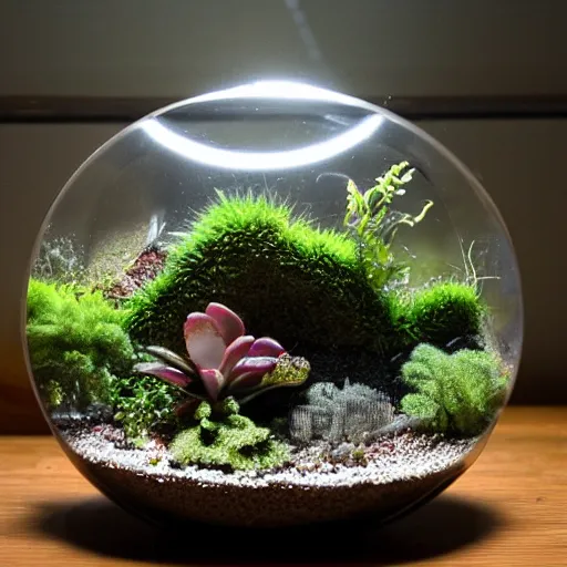 Prompt: a terrarium of terrors