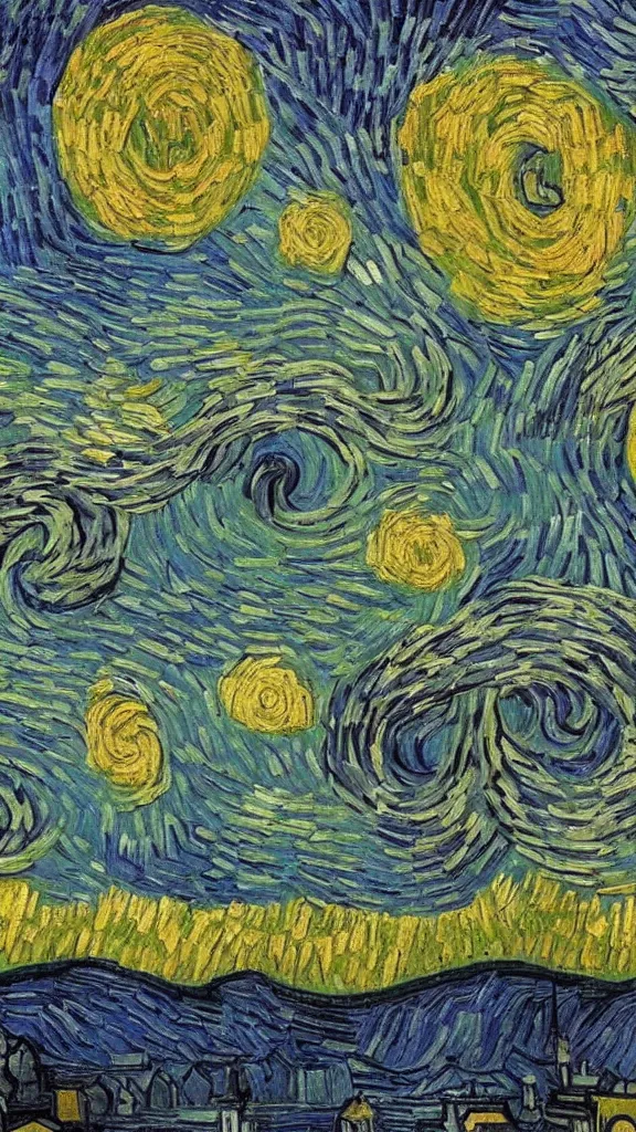 Prompt: vincent van gogh painting of ahwaz city