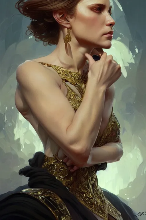 Image similar to vladimir putin, fantasy, amber eyes, face, intricate, elegant, highly detailed, digital painting, artstation, concept art, smooth, sharp focus, illustration, art by artgerm and greg rutkowski and alphonse mucha